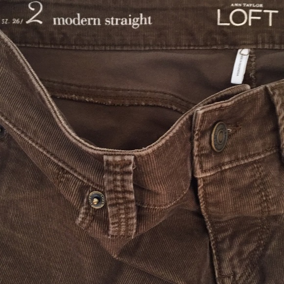 Loft Brown Corduroy size 26 - Picture 7 of 7